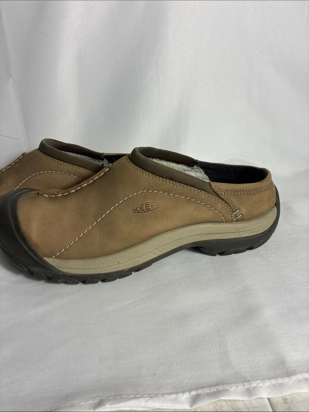 Keen Kaci Winter Slide Clog Men's Brown Tan Slip-On size 8.5